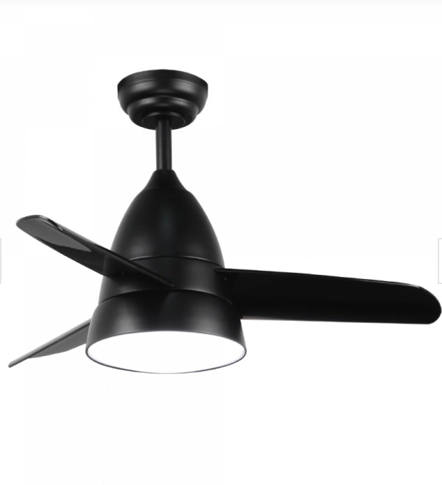 Ventilador de techo con luz blanco/negro