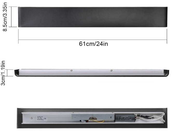 Aplique LED de pared de diseño minimalista. Permite generar un tipo de luz difusa y homogénea a la vez son elementos funcionales y decorativos. Los apliques de pared Led suelen ser luminarias que complementan a la iluminación principal siendo un elemento importante en la decoración de los más variados ambientes.
Ideal para iluminar y marcar paños de pared, zonas de paso como pasillos, recibidores, baños, escaleras...