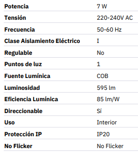 Aplique de techo tubular de aluminio de 7w que se puede inclinar hasta 90º para enfocar el haz de luz adecuando la iluminación al ambiente que deseemos crear. También puede rotar sobre sí mismo hasta 360º haciéndolo un aplique muy versátil ya que se puede instalar tanto en techo como en pared.