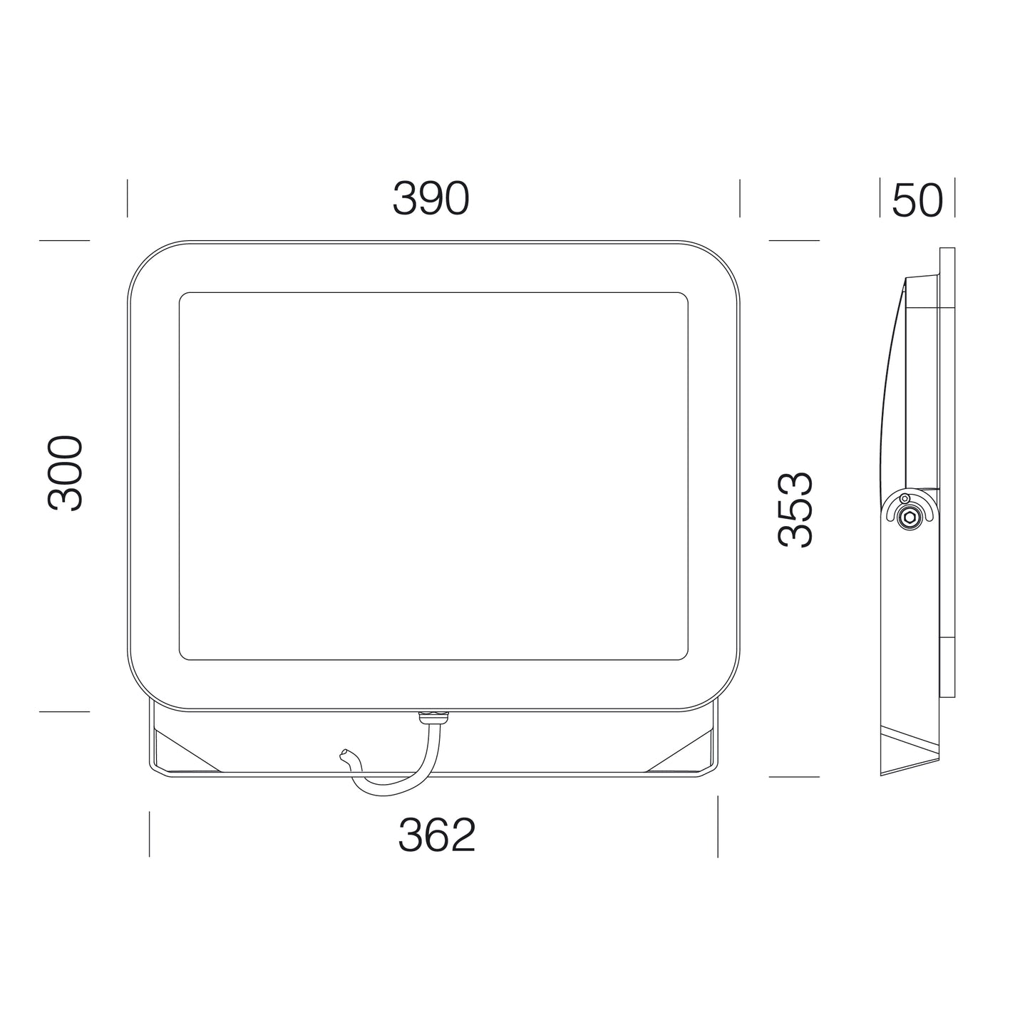 Projector LED Exterior Disano - 50W · 90W · 150W · 200W