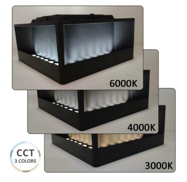 Sobremuro solar led 20x20cm