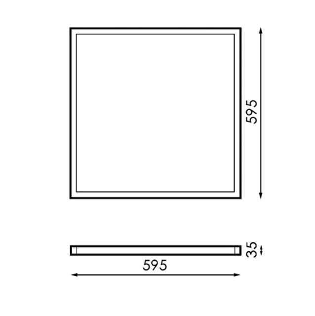Panel led "eco" 60x60cm 40w (pack)