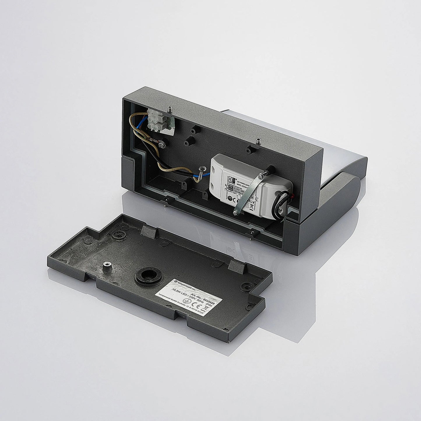 Aplique Exterior Basculante LED 13W Negro - Orientable IP54 3000K