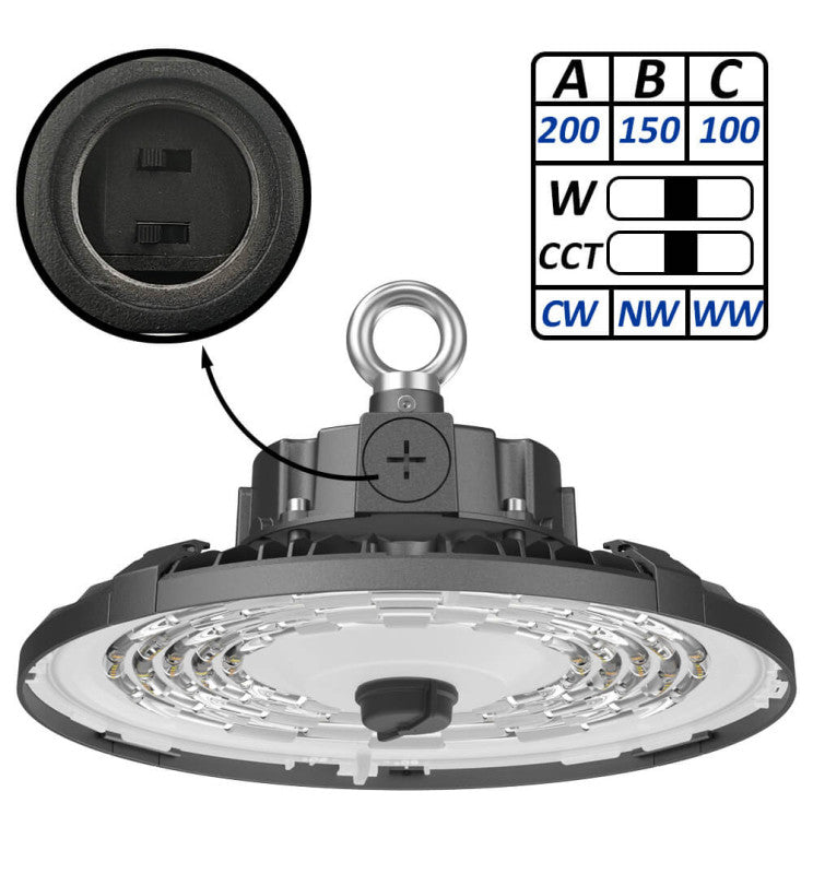 Campana industrial multipotencia 100/150/200w