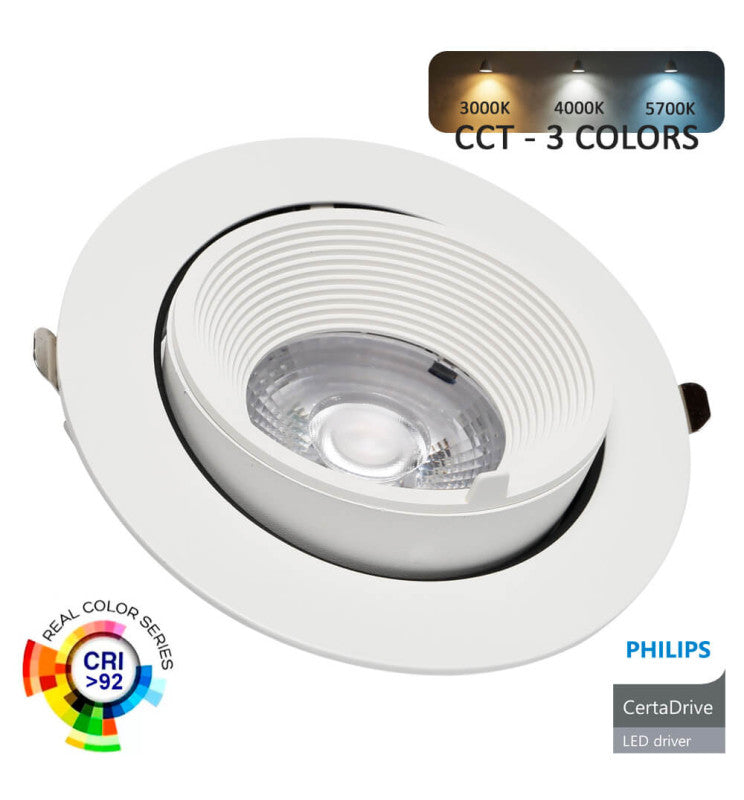 Downlight foco empotrable 25w orientable