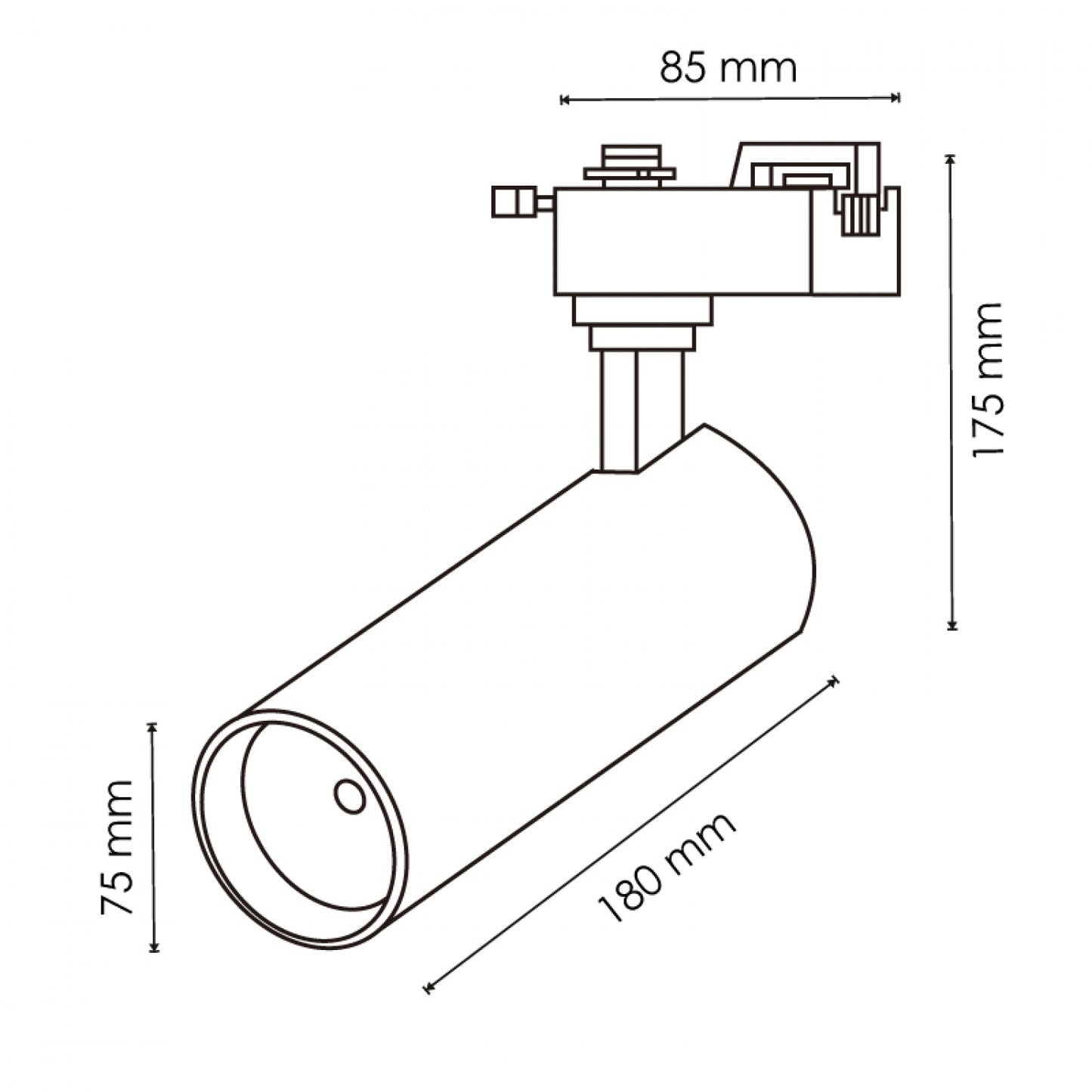Foco carril monofásico 30w CCT