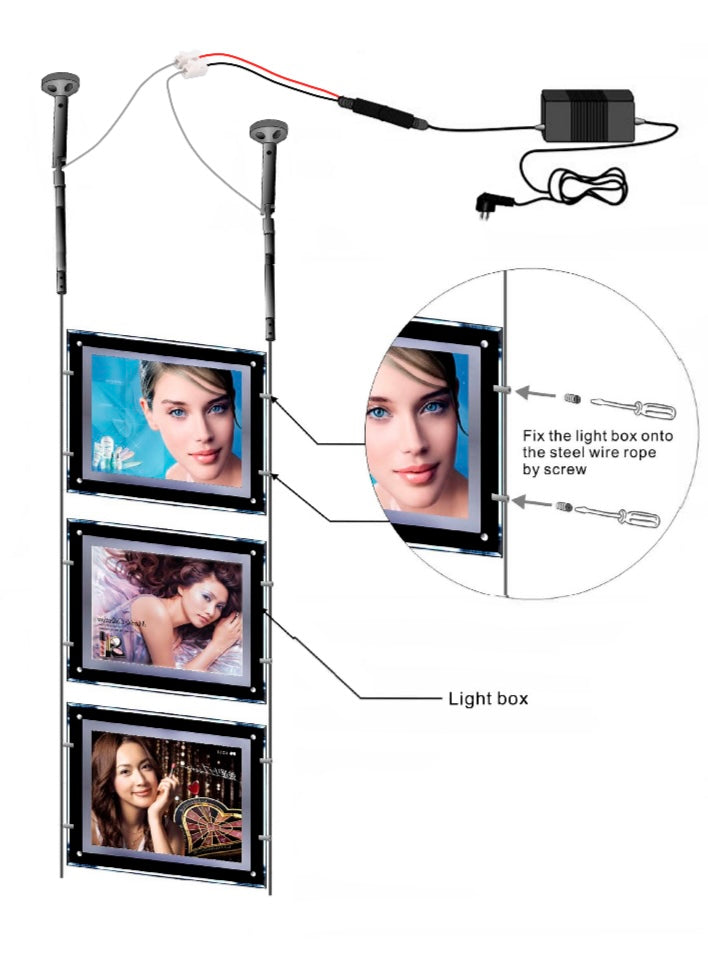 Kit penjant expositor aparador DIN A4