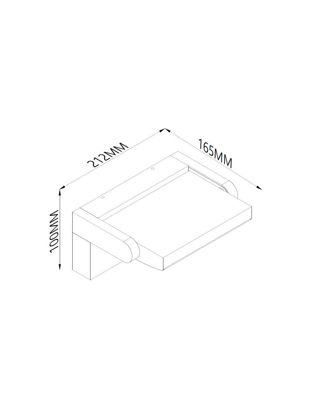 Aplique exterior basculante
