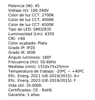 Pantalla lineal decorativa