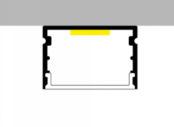 Perfil aluminio doble (pack)