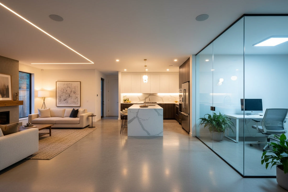 Comparativa de temperaturas de color en iluminación LED: luz cálida, neutra y fría para diferentes estancias del hogar