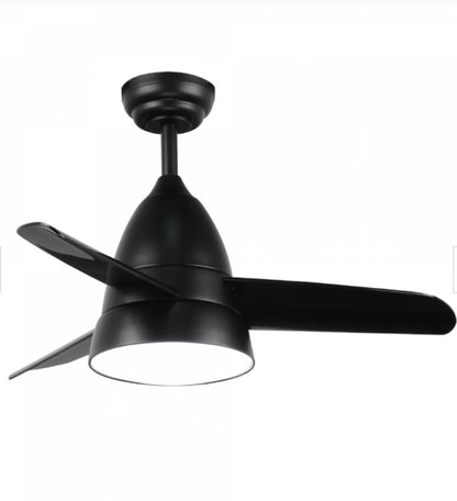 Ventilador de techo con luz blanco/negro