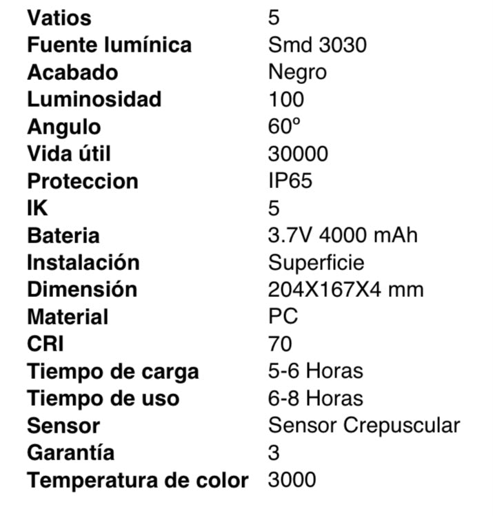 Foco solar piqueta (kit)