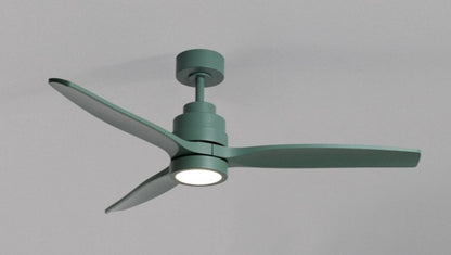 Ventilador de sostre verd amb Llum LED - Motor DC Interior - exterior