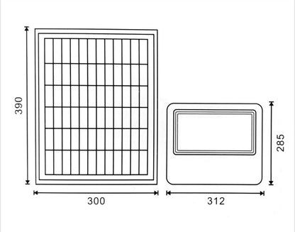 Foco solar 200w