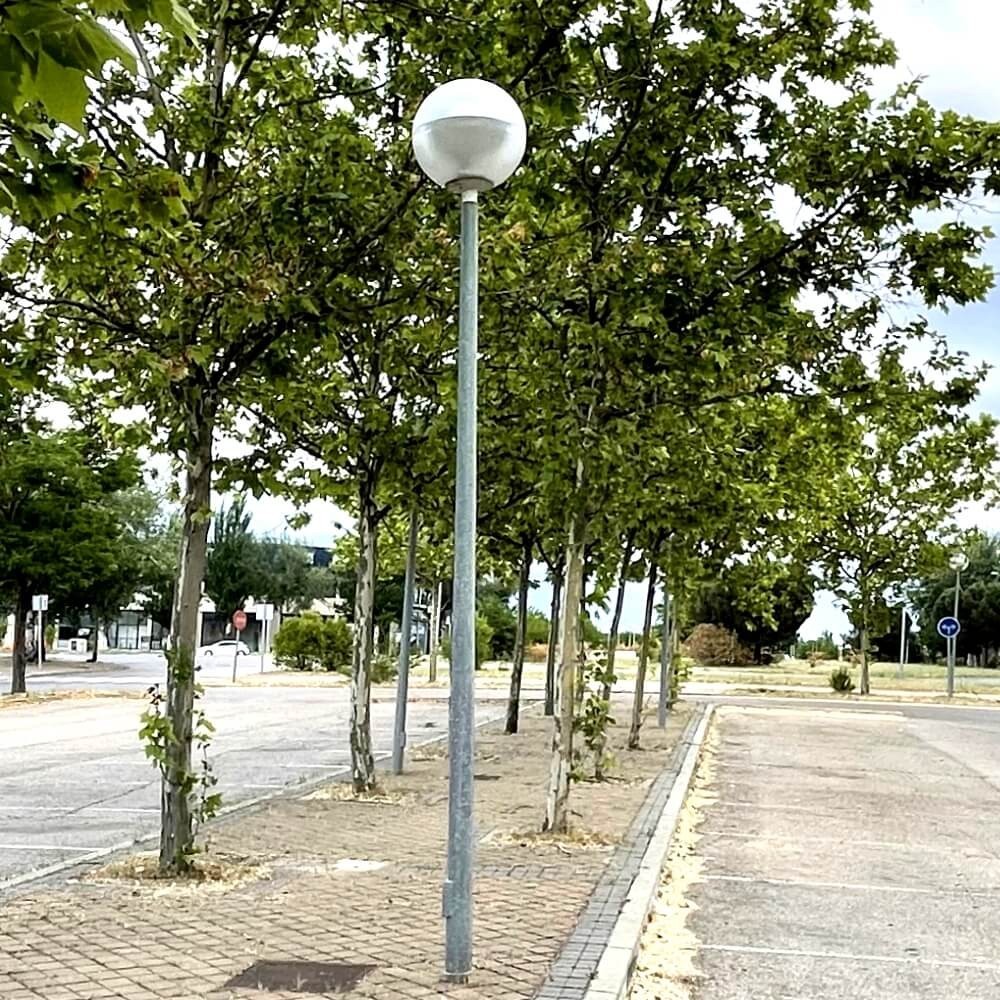 Farola globo anti-contaminación lumínica