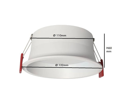 Downlight estanco profesional UGR17 18w maxi