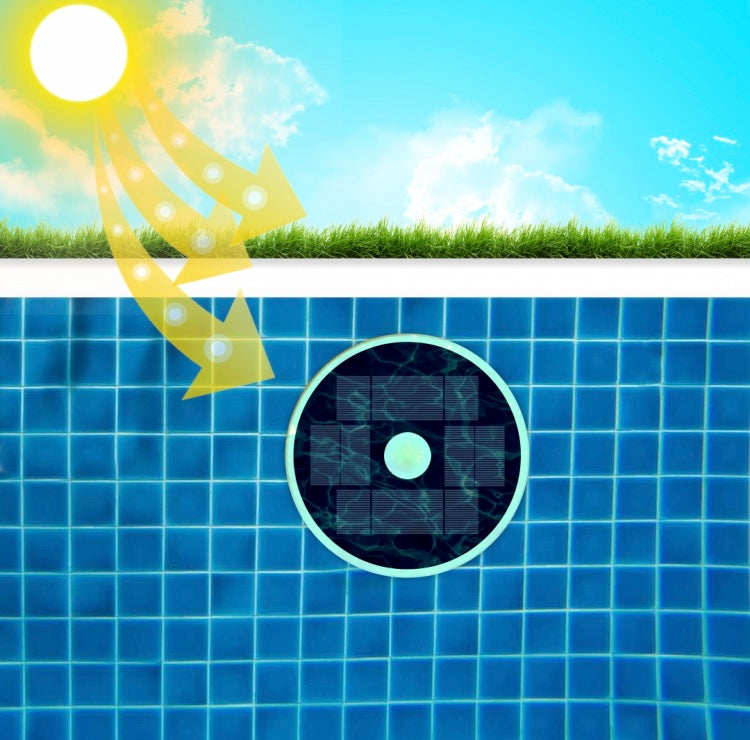 Foco solar piscina