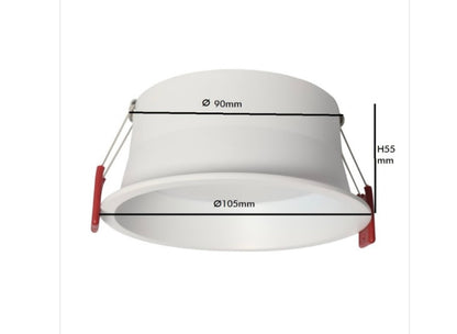 Downlight estanco profesional UGR17 12w midi