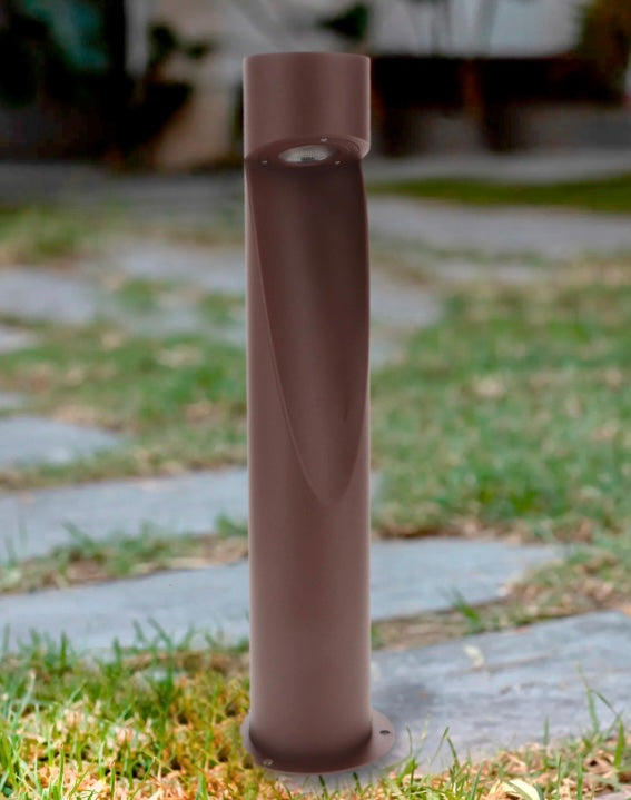 Baliza exterior modern en corten o negro