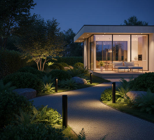 Balisa exterior rústica 10w 800mm