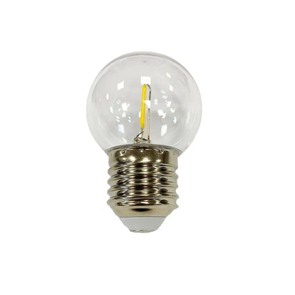 Pack 50 Bombetes LED Filament E27 1W | 80lm 2700K 360º | Per a Garlandes i Cadenes Exterior
