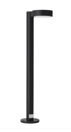 Balisa LED Exterior 60cm 10W 3000K - Bolard Jardí IP65 Alumini Negre