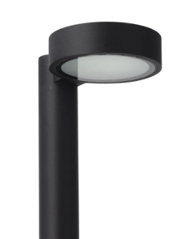 Balisa LED Exterior 60cm 10W 3000K - Bolard Jardí IP65 Alumini Negre