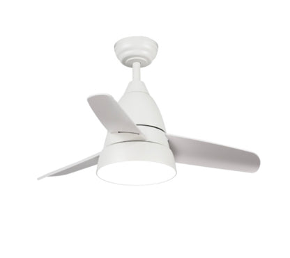 Ventilador de techo con luz blanco/negro