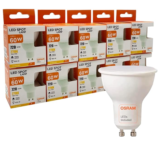 Dicroica LED 6W con diodo SMD 2835 con Chip OSRAM 150Lm/W de Alta Luminosidad y con Driver sin Flick. Ahorro de hasta un 80% reemplazando a los halógenos tradicionales, ofreciendo un gran haz de luz con sus 100º de apertura y de alta calidad.
Su instalación es muy sencilla, basta con retirar el halógeno tradicional y situar la nueva lámpara con casquillo GU10 con conexión directa a red.