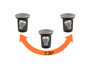 Foco Empotrable de Suelo Orientable GU10 220V | Acero Inoxidable 304L | IP67