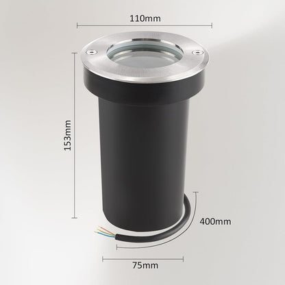Foco Empotrable de Suelo Orientable GU10 220V | Acero Inoxidable 304L | IP67