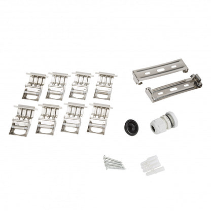 Pantalla estanca tubos led clips inox (pack)