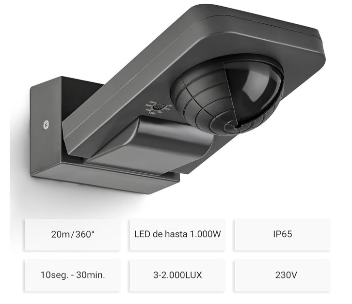 Detector exterior 20mts IP65