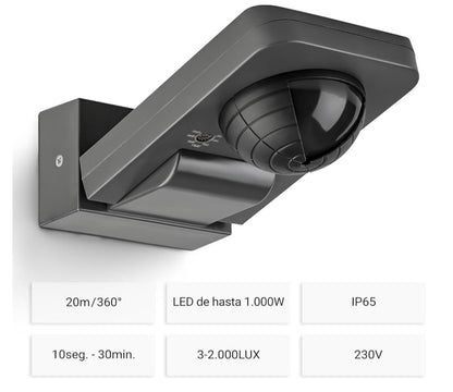 Detector exterior 20mts IP65