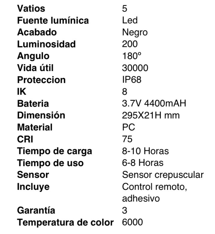 Foco solar piscina