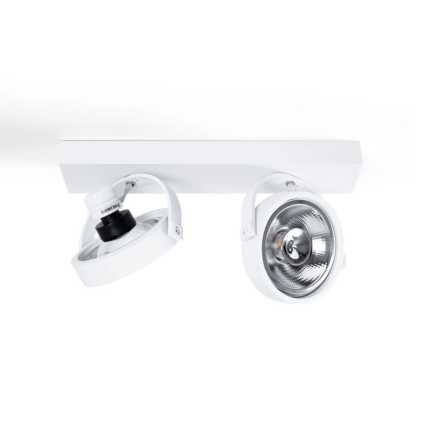 Foc LED Doble AR111 de Superfície Orientable 30W CREE COB | 2x800lm Angle 24º | Blanc o Negre