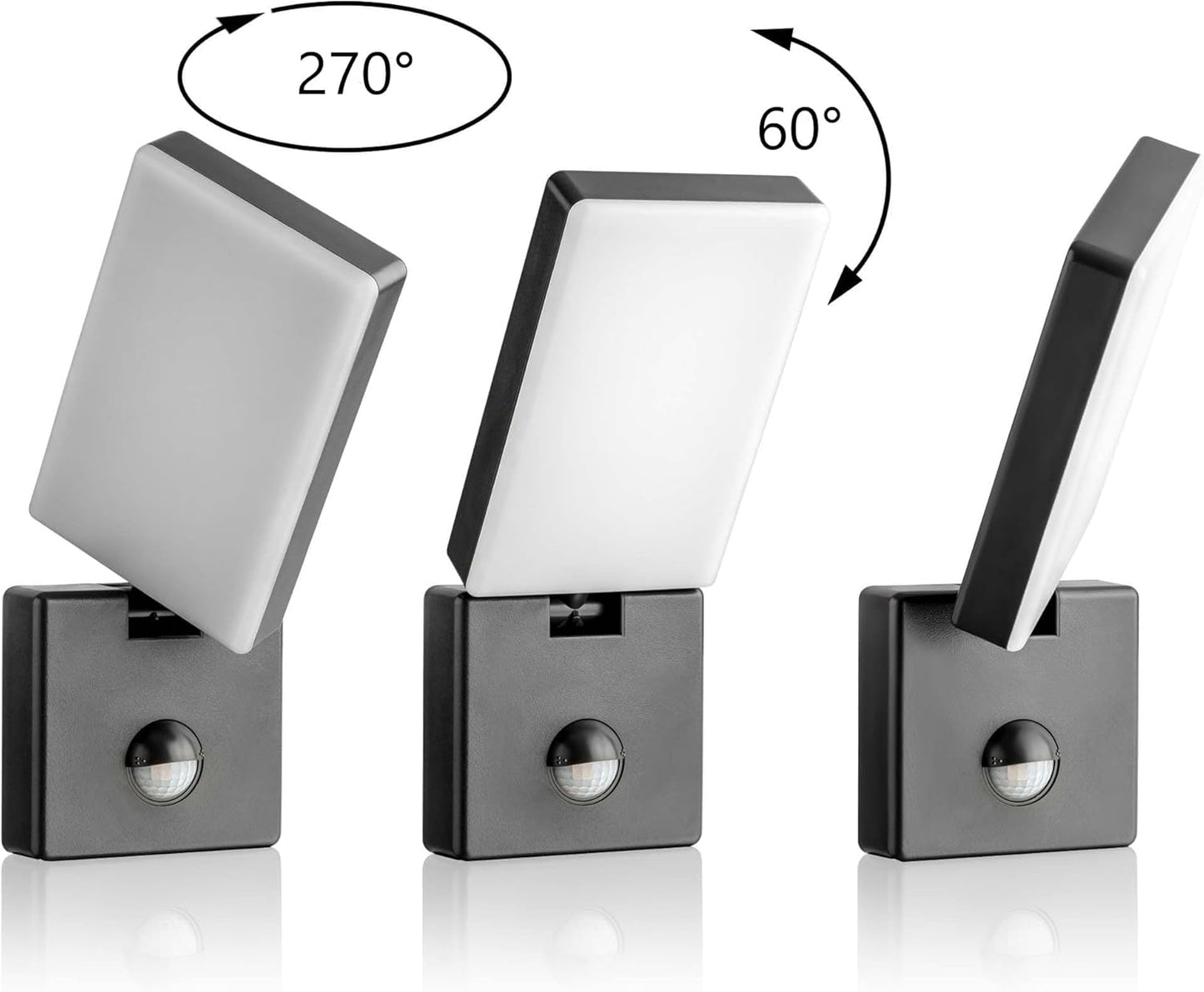Aplic LED Exterior Orientable amb Detector de Moviment 15W IP65