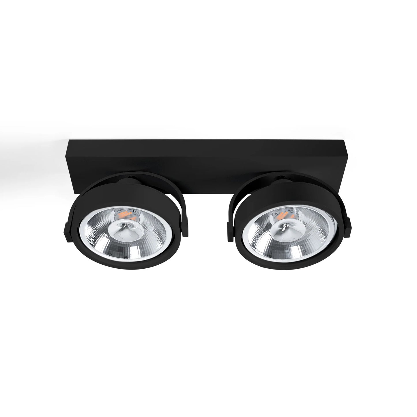 Foc LED Doble AR111 de Superfície Orientable 30W CREE COB | 2x800lm Angle 24º | Blanc o Negre