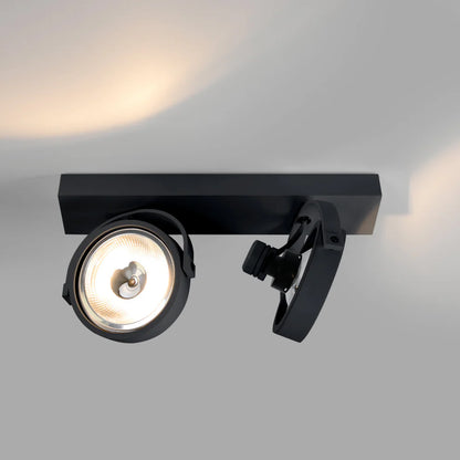 Foc LED Doble AR111 de Superfície Orientable 30W CREE COB | 2x800lm Angle 24º | Blanc o Negre