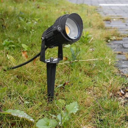 Foc Encenall Jardí LED 6W 12V | Alumini Negre IP44/65 | 460lm Llum Càlida 3000ºk
