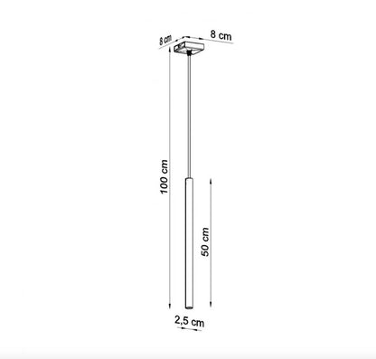 Colgante tubular mini