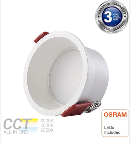 Downlight estanco profesional UGR17 12w midi
