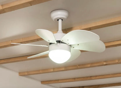 Ventilador techo pequeño con luz blanco