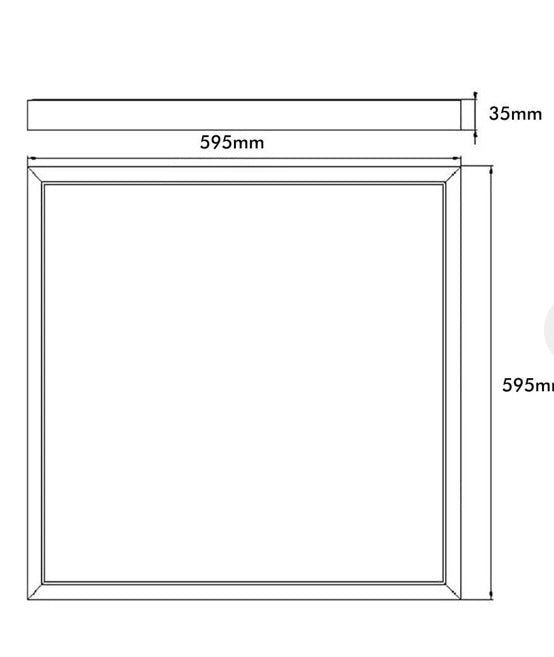 Panel estanco 60x60cm IP65 (pack)