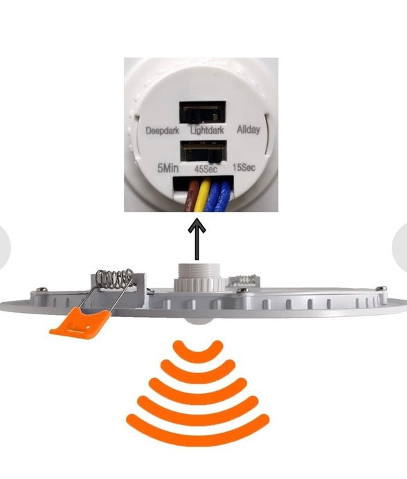 Downlight panel sensor