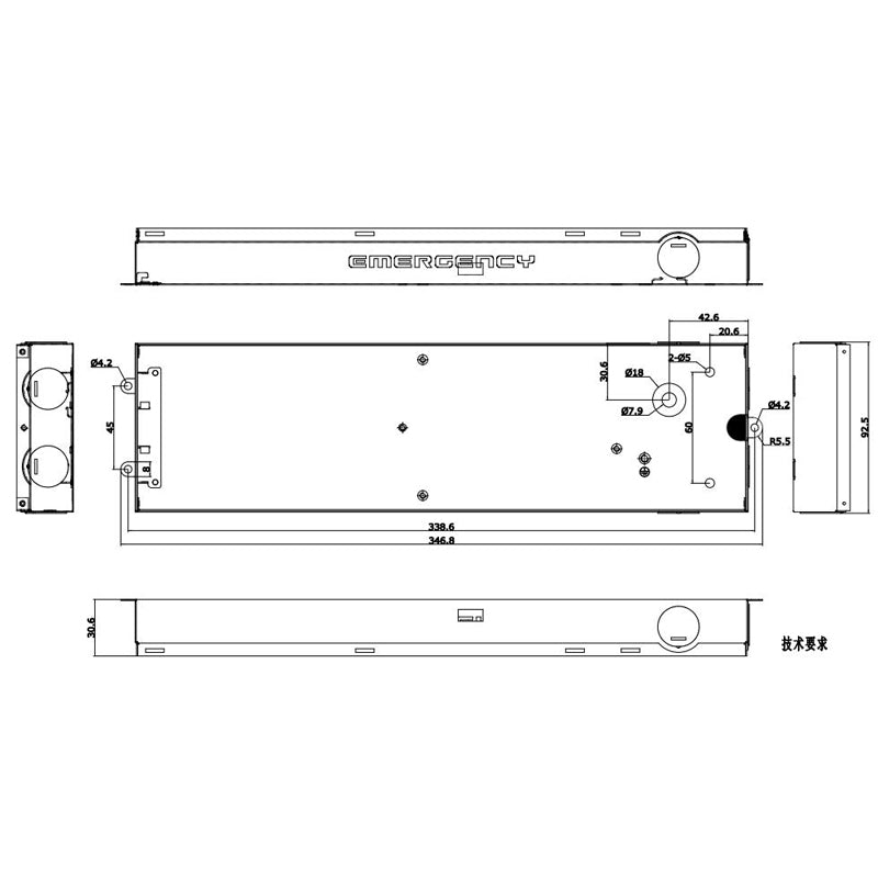 Kit Emergència LED 5-50W Bateria Liti - Driver Conversió Professional