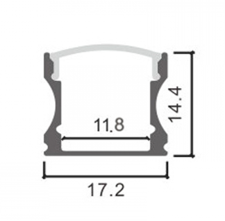 Perfil aluminio leds 12/24v (pack)