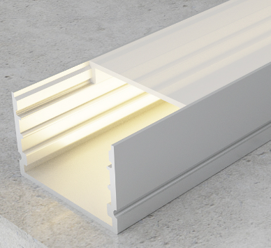 Perfil de aluminio de 2mts para tiras led simples o dobles, con difusor opal, tapas finales y soportes de fijación incluidos.&nbsp;

Precio pack de 5 tiras de 2 mts