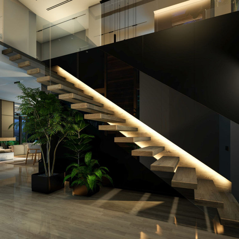 Esquema de dimensiones de perfil de alumnio reforzado e inclinado 90 grados, para tiras de leds de hasta 12mm de ancho, con tapas finales y soportes de fijación incluidos.

Precio pack de 5 unidades de 2 mts